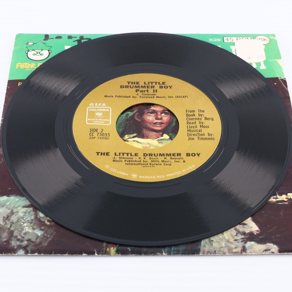 Cherney Berg, Lloyd Moss The Little Drummer Boy 45 rpm Record CC 75035 ZSP155080 - Picture 5 of 8
